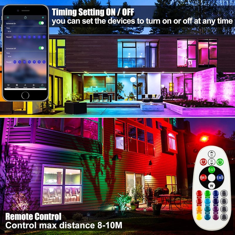 Indmird 2 Pack 50W RGB Wall Washer, Stage Wash Light Bar, RGB Light Bar for Hotel, Billboard, Building, Commercial, Birthday Party, Garden, Stage Lighting, Wall Display - Image 2